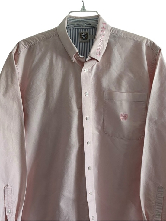 Cinch Other - Cinch Large Lg pale pink long sleeve button up shirt. Embroidered. Preloved